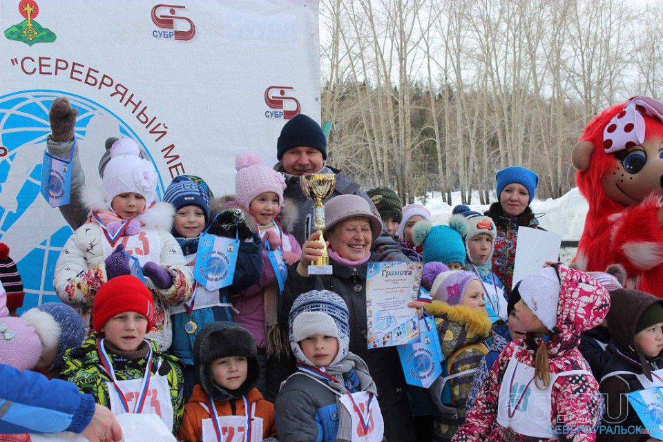 Победители лыжного праздника «Серебряный меридиан» детский сад №23, Североуральск