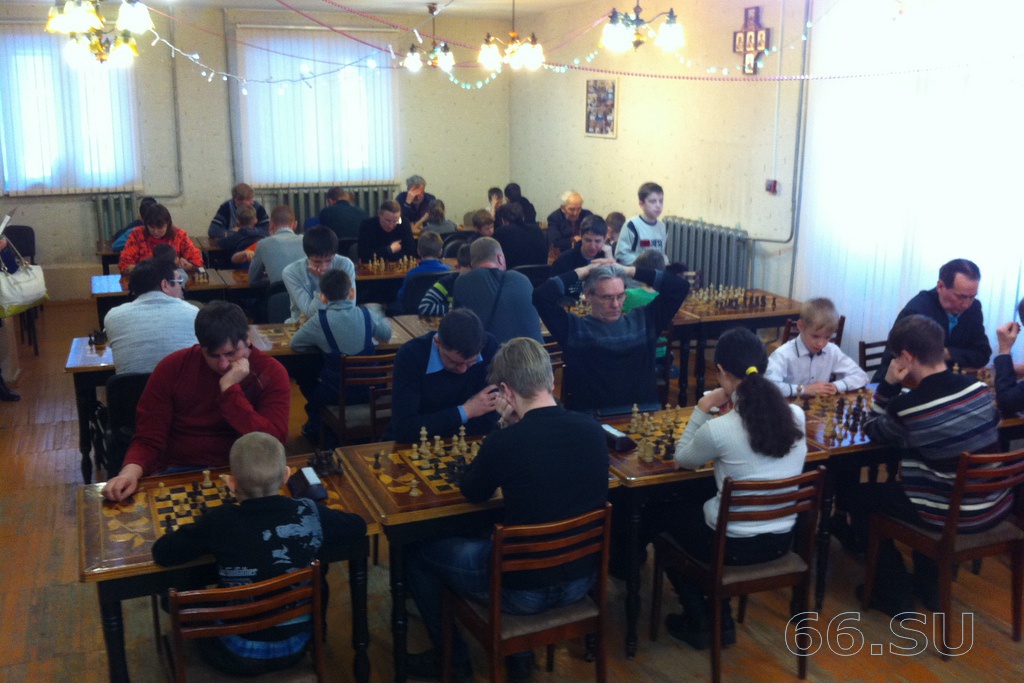 В шахматном клубе "Горняк", г.Карпинск