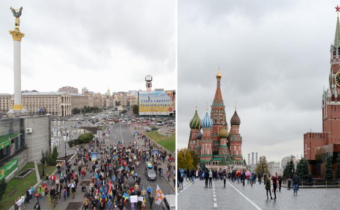 Киев-Москва: Три года перемен